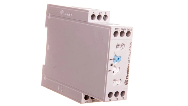 Przekaźnik czasowy wielofunkcyjny 2 P 12A 24…240V AC/DC AI, DI, GI, SW, BE, CE, DE, WD, 83.02.0.240.0000