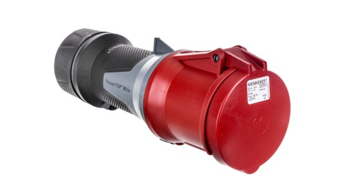 Gniazdo przenośne PowerTOP Xtra 63A 5P 6h 400V czerwone IP44 14112