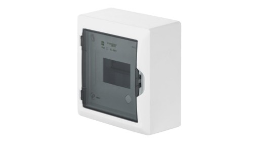 Rozdzielnica modułowa 1x6 n/t ECONOMIC BOX RN 1/6 drzwi dymne (N+PE) IP40 2501-01