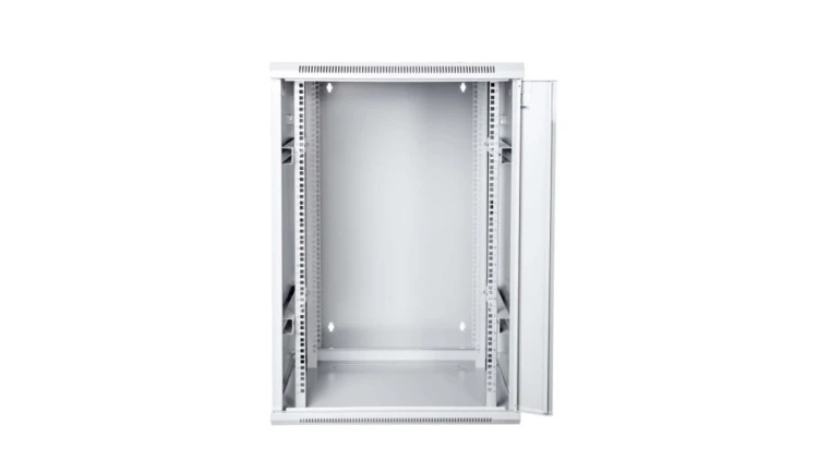Szafa krosowa wisząca dzielona 19 cali 18U 600x901x600 szara DN-WD19 18U/600