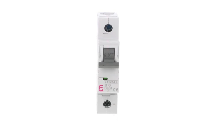 Wyłącznik nadprądowy 1P B 6A 6kA AC ETIMAT 6 002111512
