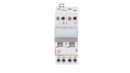Przełącznik modułowy zasilania I-0-II (sieć-agregat) 32A 2P 32A 412903