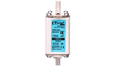 Wkładka bezpiecznikowa NH00 125A aR 690V 004371215