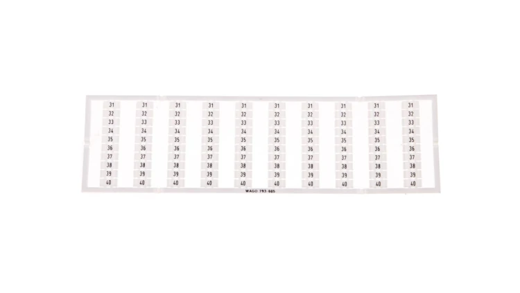 Oznaczniki WMB 10x 31-40 793-605 /5szt./
