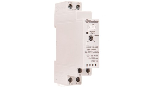 Elektroniczny przekaźnik impulsowy ze ściemniaczem 400W 45-65Hz funkcja SLAVE, sterowanie 0-10V 15.11.8.230.0400