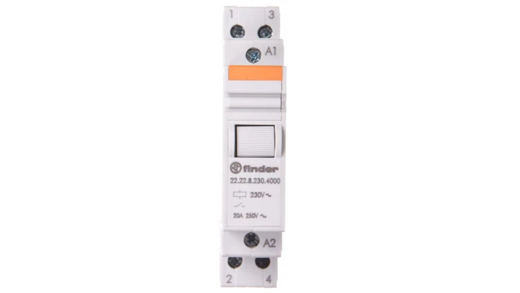 Przekaźnik modułowy mocy 2Z 20A 230V AC, styk AgSnO2 22.22.8.230.4000