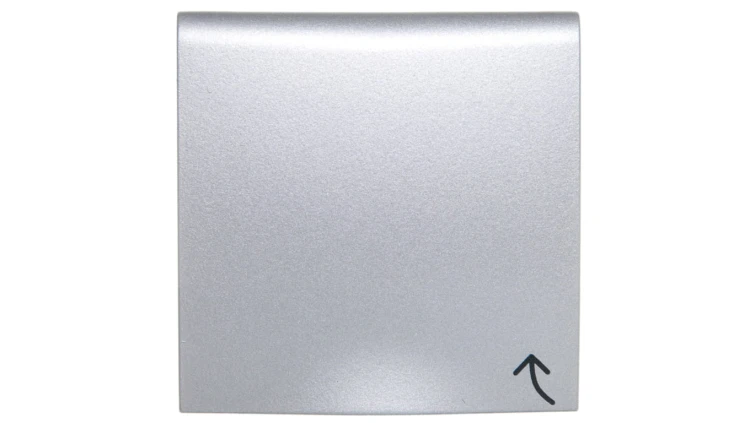 B.Kwadrat/B.7 Płytka czołowa gniazda z/u z pokrywą aluminium 3965898994