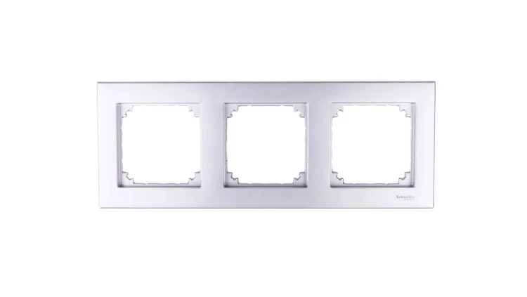 Merten M-Plan Ramka potrójna aluminium MTN486360