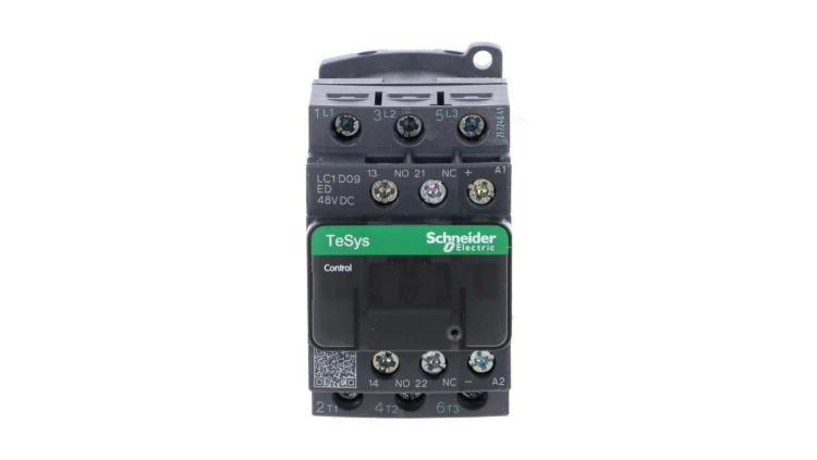 TeSys Deca Stycznik mocy 9A 3P 48V DC 1Z 1R LC1D09ED