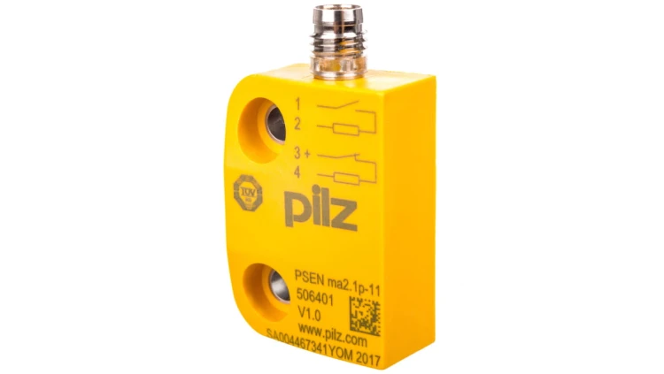 Wyłacznik bezpieczenstwa magnetyczny 1Z 1R IP67 LED PSEN ma2.1p-11/PSEN2.1-10 506406, 1-1QM005