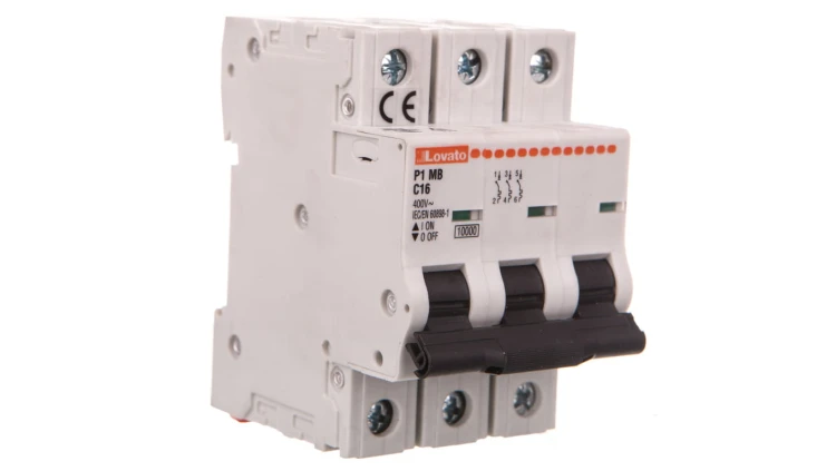 Wyłącznik nadprądowy 3P C 16A 10kA AC P1MB3PC16