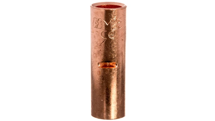 Końcówka /tulejka/ łącząca miedziana niecynowana 25mm2 LN25 /50szt./