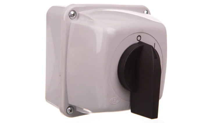 Łącznik krzywkowy 0-1 25A w obudowie IP65 ŁUK 25-13 922506