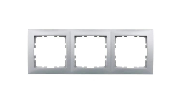 Berker B.Kwadrat Ramka potrójna aluminium 5310138994