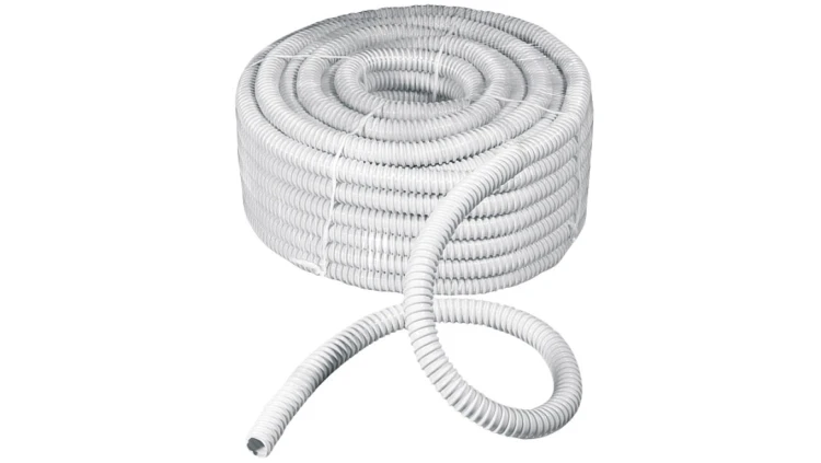 Rura spiralna wysokoelastyczna szara PVC fi12 ECGFE12 /30m/