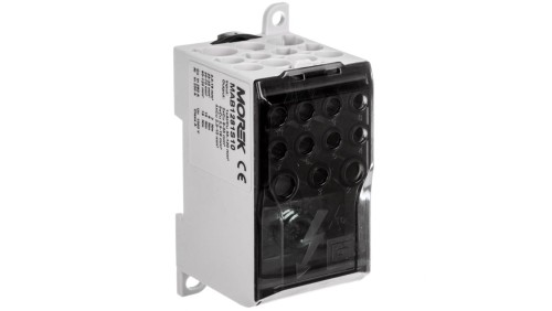 Blok dystrybucyjny - rozdzielczy OJL280A czarny we: 1xAl/Cu 35-120 wy: 2x6-35mm2/5x2,5-16mm2/ 4x2,5-10mm2 1000V MAB1281S10