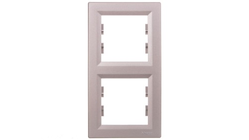 ASFORA Ramka 2-krotna pionowa aluminium EPH5810261