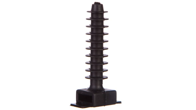 Kołek montażowy płaski czarny do opasek F=8mm BMKN5458AE /100szt./