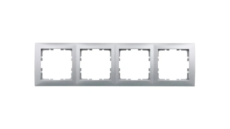Berker B.Kwadrat Ramka poczwórna aluminium 5310148994