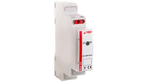 Lampka modułowa 1-fazowa zielona 230V AC LED RLK-1G 863027
