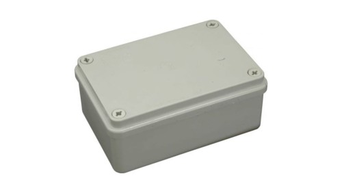 Puszka n/t hermetyczna 120x80x50 bez dławików IP65 szara S-BOX 216
