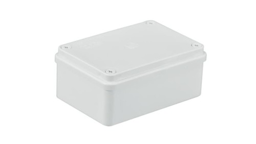 Puszka n/t hermetyczna 120x80x50 bez dławików IP65 biała S-BOX 216B