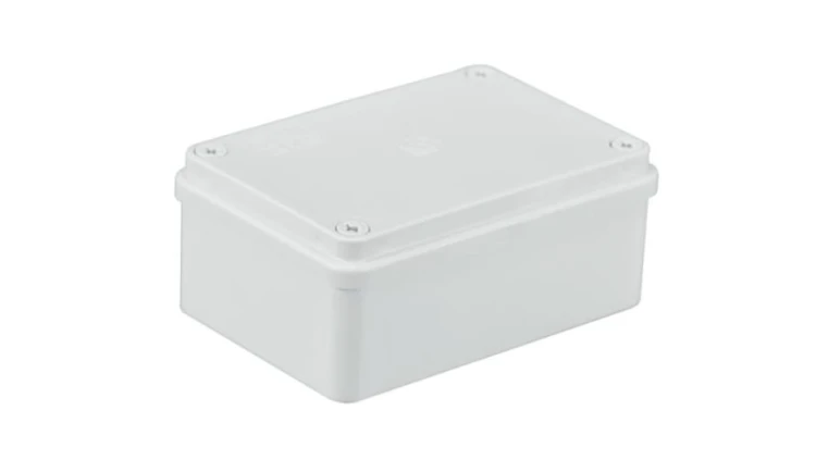Puszka n/t hermetyczna 120x80x50 bez dławików IP65 biała S-BOX 216B