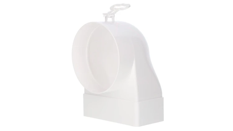 Kolano łącznikowe 90st. 60x120mm fi 103mm białe KP120-23