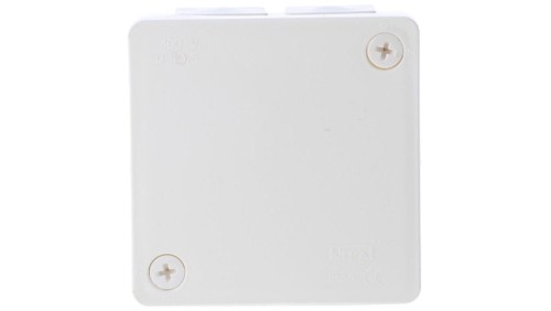 Puszka n/t hermetyczna pusta 86x86x40mm IP55 biała VP 022-01 61.125