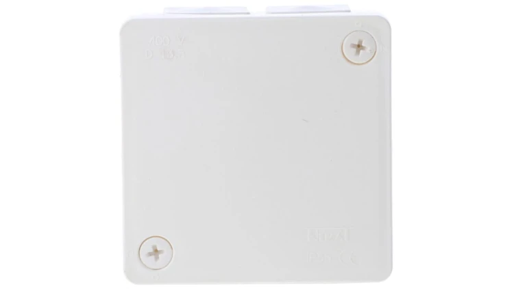 Puszka n/t hermetyczna pusta 86x86x40mm IP55 biała VP 022-01 61.125