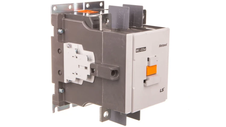 Stycznik LS Electric, 225A w AC-3, moc 110kW, cewka 230VAC/VDC, styki pomocnicze 2a2b 1368000200 MC-225A 230AC/DC 2A2B