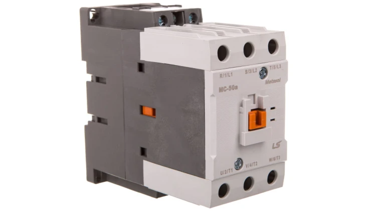 Stycznik LS Electric, 50A w AC-3, moc 22kW, napięcie cewki 24VAC, styki pomocnicze 1a1b 1380005900 MC-50A 24VAC 1A1B