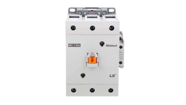 Stycznik LS Electric, 130A w AC-3, moc 60kW, napięcie cewki 24VDC, styki pomocnicze 1a1b 1385000400 MC-130A 24VDC 1A1B