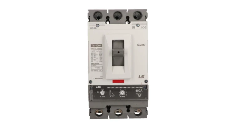 Wyłącznik kompaktowy LS Electric 3polowy In=400A wyzwalacz ATU 0108002600 TS400N ATU 400A 3P