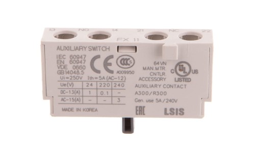 Styki pomocnicze przednie do wyłączników silnikowych LS Electric MMS, 1a1b 83361941112 MMS-FX-1N01NC