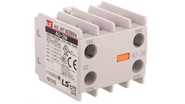 Styk pomocniczy przedni do ministyczników LS Electric GMC/D-6M-16M, 2B 83361621010 AU-2M 2B