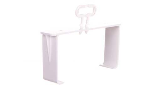 Uchwyt kanału płaskiego 60x120mm biały KP120-28