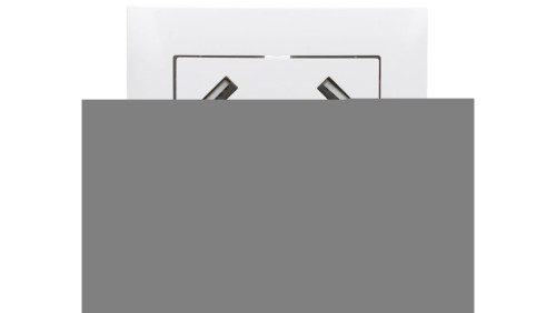 Sentia Gniazdo pojedyncze z/u 16A z USB 2x2,1A 5VDC z przesłonami i ramką białe GPT 2P+Z 2xUSB 1488-00