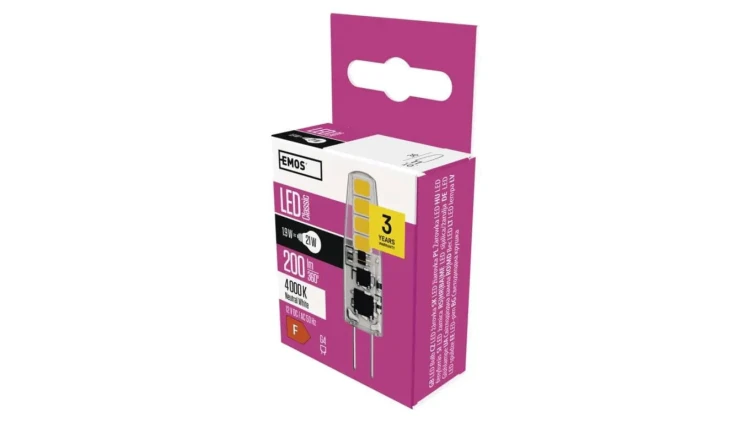 Żarówka LED Classic JC G4 1,9W (21W) 200lm neutralna biel 3 lata gwarancji ZQ8621