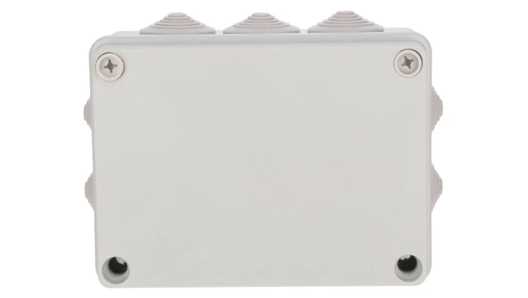 Puszka n/t hermetyczna 150x110x70 10 dławików IP65 szara S-BOX 306