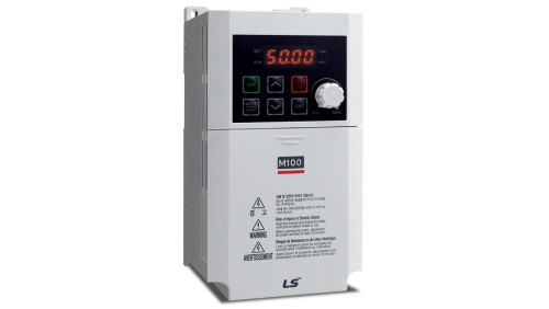 Przemiennik częstotliwości LS Electric M100, 1-fazowy, moc 0,4kW, komunikacja Modbus 66430009 LV0004M100-1EOFNA