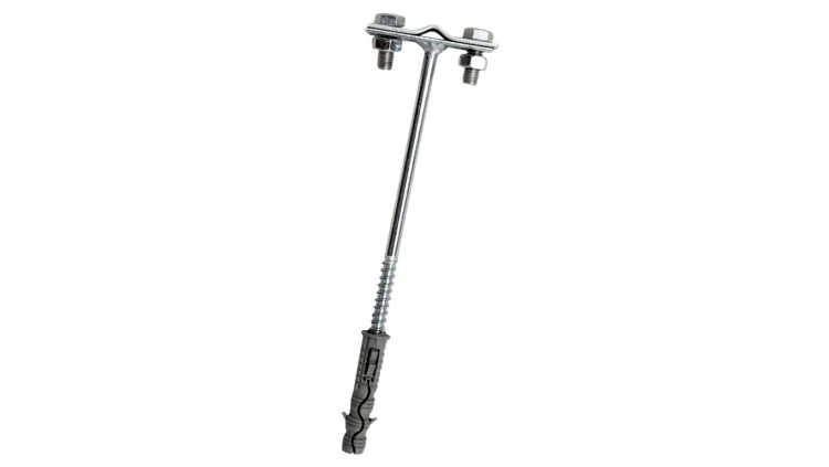 Uchwyt do bednarki i drutu odgomowego z kołkiem rozporowym B=30mm, L=120mm KM63