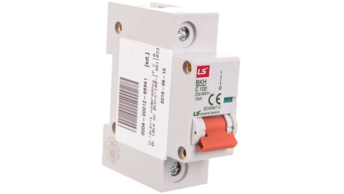 Wyłącznik modułowy LS Electric BKH 1P 100A charakterystyka C 06110331R0 BKH 1P C100A