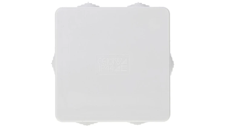 Puszka n/t hermetyczna PI z dławikami, pokrywa na zatrzask IP44 80x80 31.180