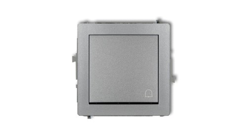 DECO Przycisk /dzwonek/ srebrny metalik 7DWP-4