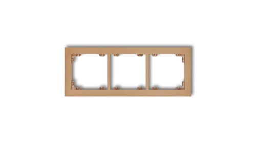 DECO Ramka potrójna złoty metalik 8DR-3