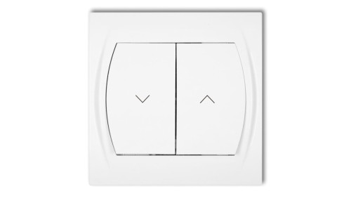 LOGO Łącznik żaluzjowy biały LWP-8
