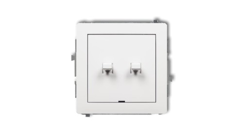 DECO Łącznik świecznikowy w stylu amerykańskim biały DWPUS-2