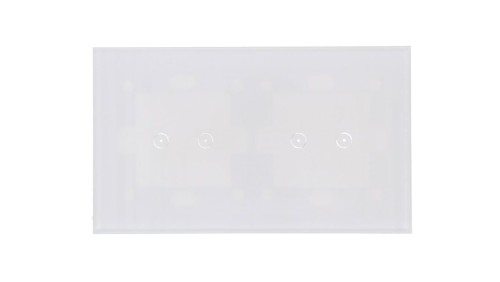 Simon Touch ramki Panel dotykowy S54 Touch, 2 moduły, 2 pola dotykowe poziome + 2 pola dotykowe poziome, biała perła DSTR222/70