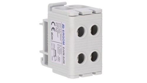 Złączka szynowa 2-torowa ZJUN-2x50 szara R34RR-07010021103 /6szt./